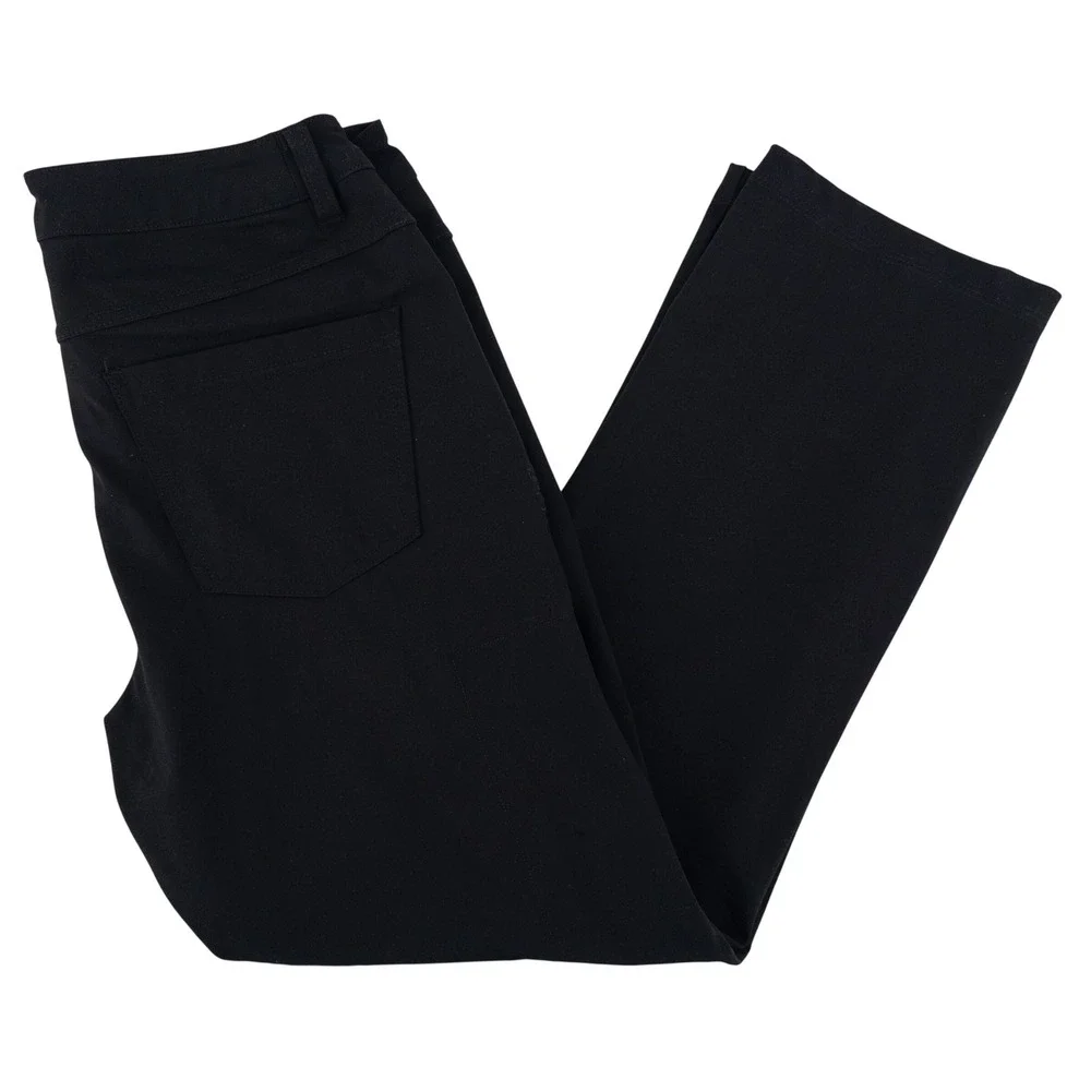 BYLT Mens 33x28 Everyday Pant 2.0 Straight‎ Fit Chino Black Stretch Trousers